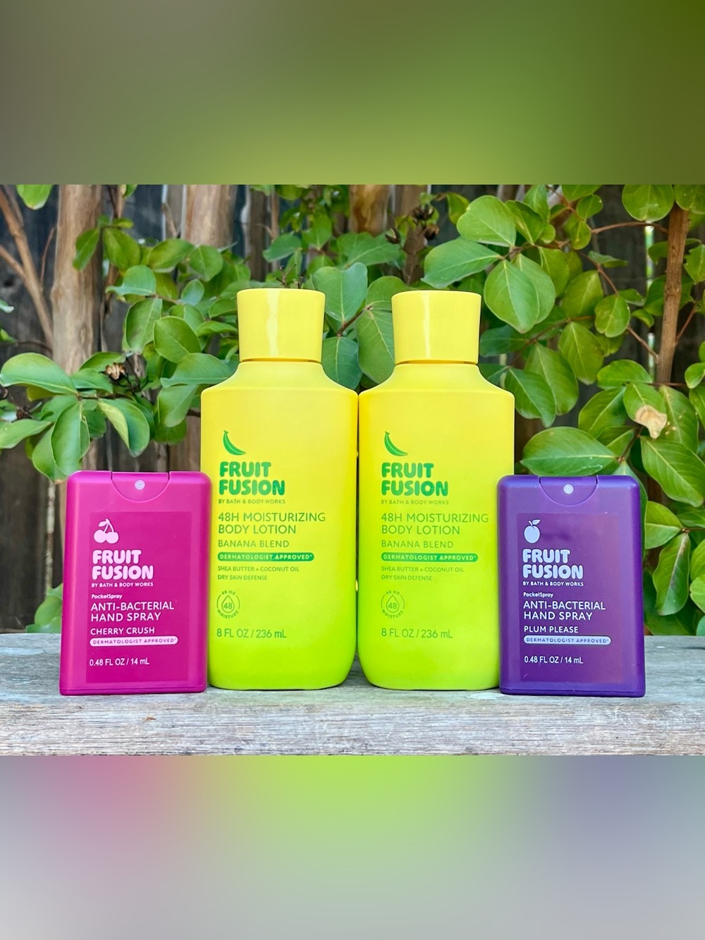 B&BW Fruit Fusion Banana Blend, Cherry Crush & Plum Please 4 pc Set